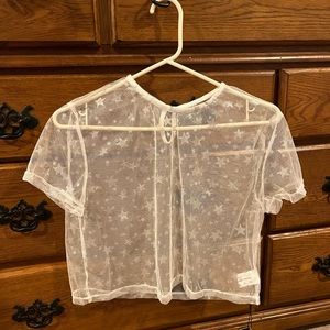 Medium sheer star shirt. Never worn.